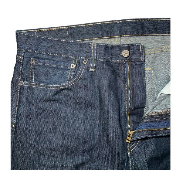 Mens Levi's 505 dark wash - Picture 6 of 11